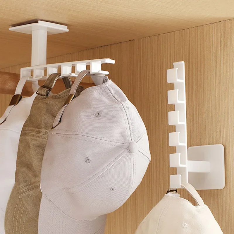 1pc Stainless Steel Baseball Cap Hanger - Wall Mounted Hat Organizer With Punch-Free Design