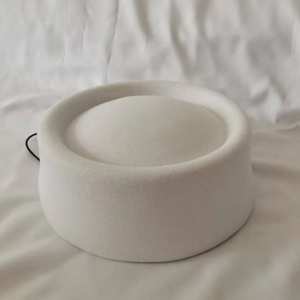 Fashion French Style Pillbox Hat Elegant Fedoras Fedora Hat Air Hostess Solid Color Medicine Box Hat Banquet