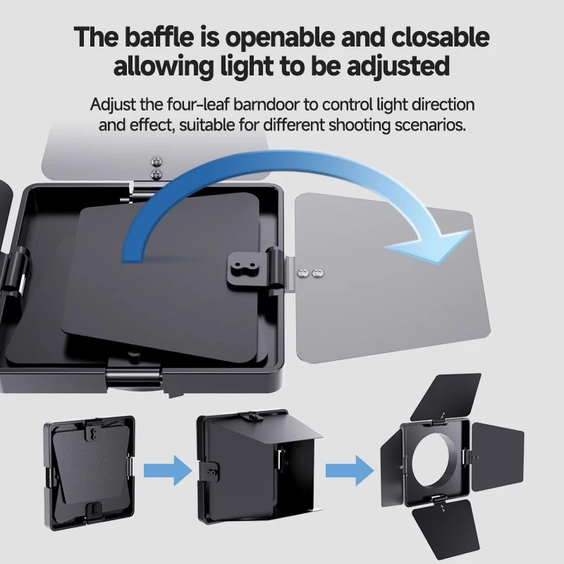 4 أوراق شفرة الخلوية شبكة ضوء فلاش صغير بوينز جبل المهنية ضوء تعديل التصوير استوديو ملحق أضواء Led