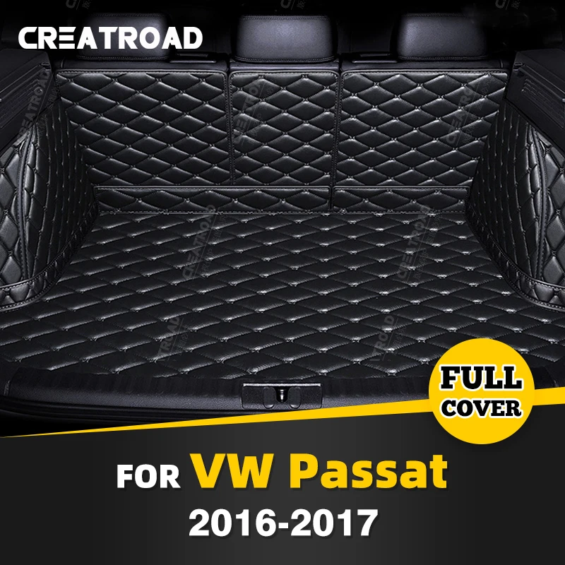 

Auto Full Coverage Trunk Mat For VOLKSWAGEN VW Passat 2016 2017 Car Boot Cover Pad Cargo Liner Interior Protector Accessories