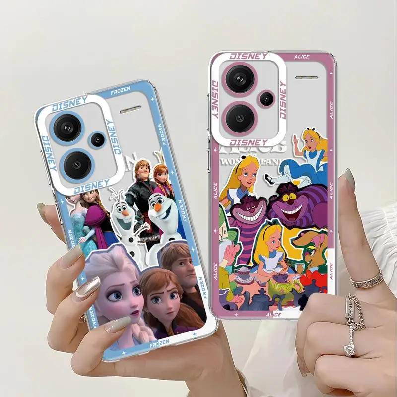 phone case for Xiaomi Redmi Note 13 12S 11 Pro 13C 4G X3 NFC 11S 10 12pro plus 9s Clear funda cover Disney Stars Little Princess