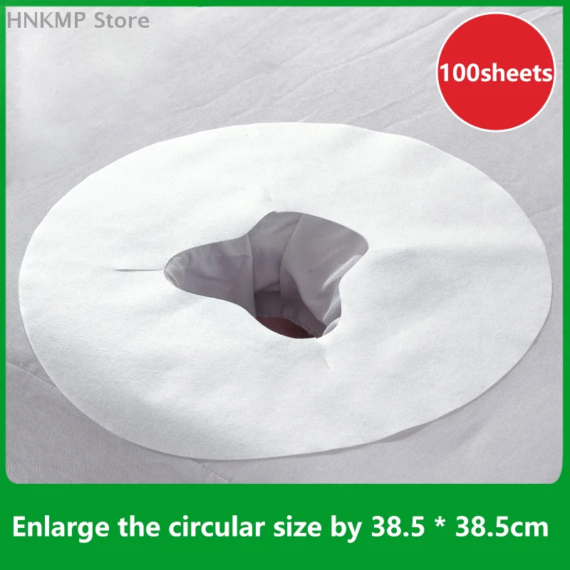 

100 шт., одноразовые массажные чехлы для подушек для спа-салона, простыни для подголовника, бумажная массажная подушка для лица, чехол для стола