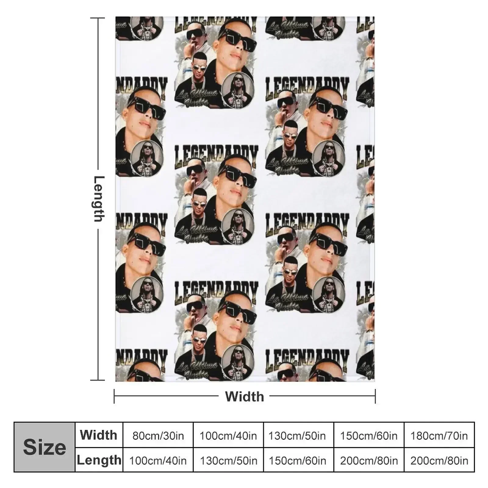 retro Daddy Yankee Throw Blanket