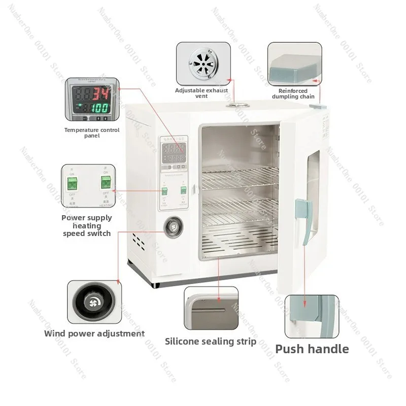 Forced Air Drying Oven, 300°C High Temp Lab Oven Industrial Dryer