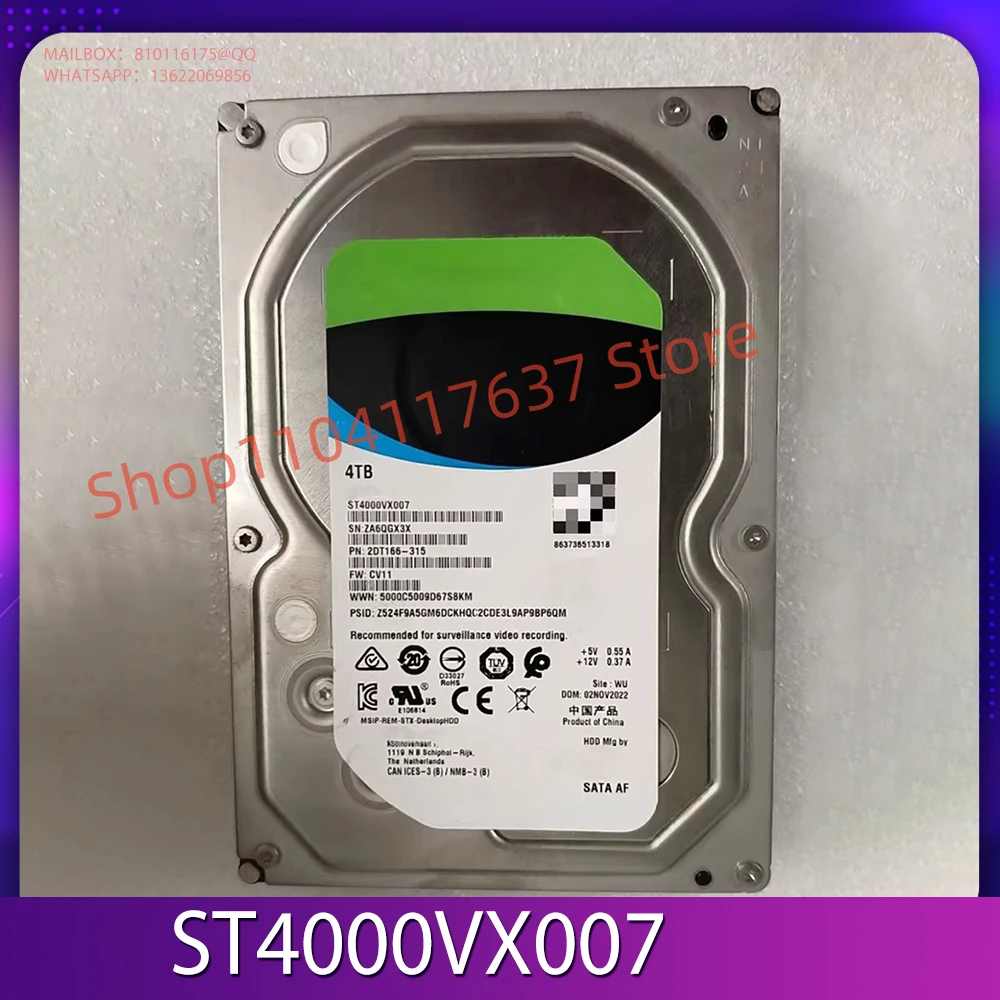 

Для ST4000VX007 4T 3,5-дюймовый жесткий диск
