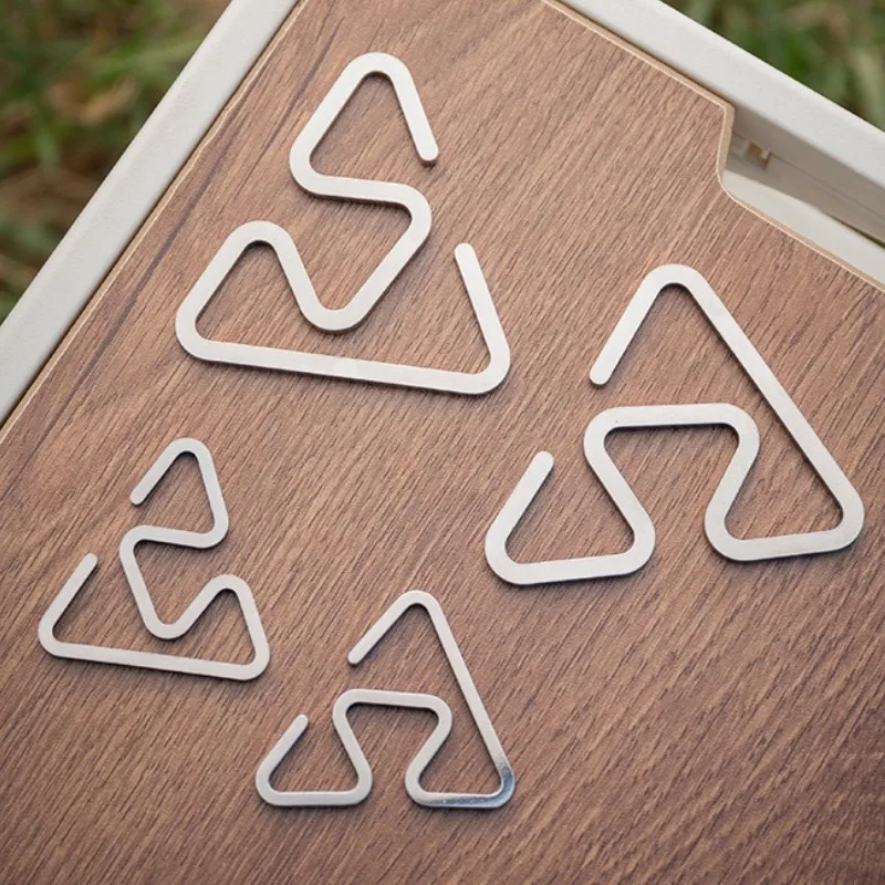 

Outdoor Stainless Steel Hooks Camping Circular Hook Ultralight Hiking Tools Multifunction Travel Equipment Strongly Bearing Hook