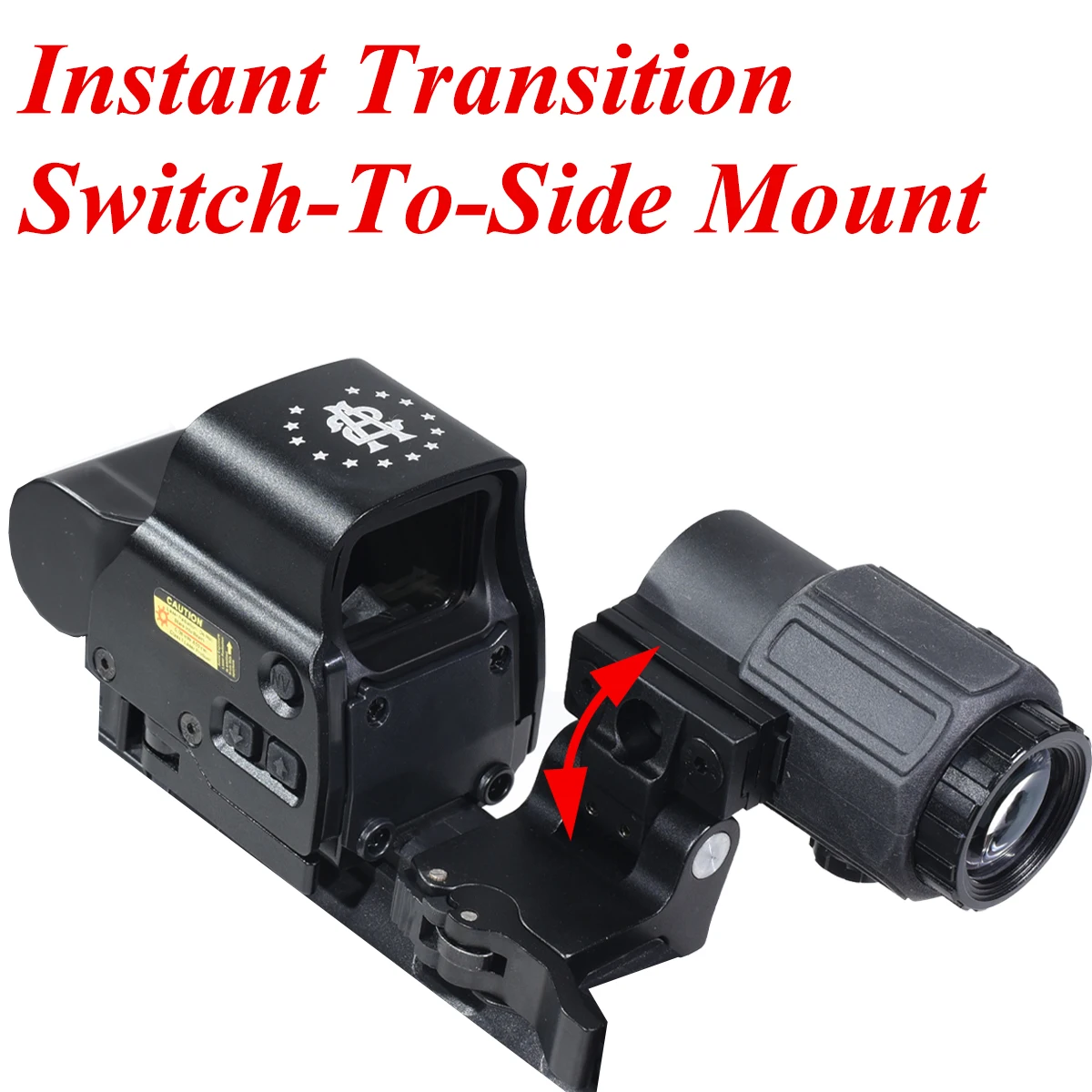 E*T*CH New 558 DC* Holographic Red Green Dot Sight Hunting With G33/G43/G45 3X 5X Magnifier Fit 20mm Rail Mounts & QD Lever