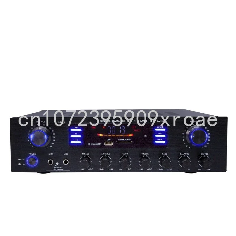 Household Power Amplifier, High-Power, Professional Bass Bluetooth Amplifier, KTV Stage Audio, HiFi Sound Quality