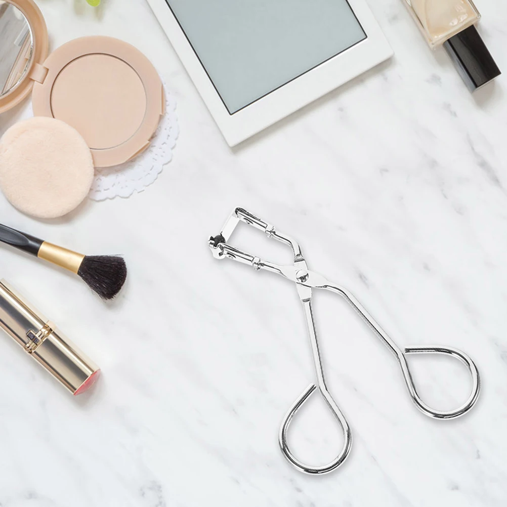 

2 pcs Stainless Steel Mini Eyelash Curler Durable Non-Slip Grip Travel Compact Partial Lash Curling Tool For False Lashes