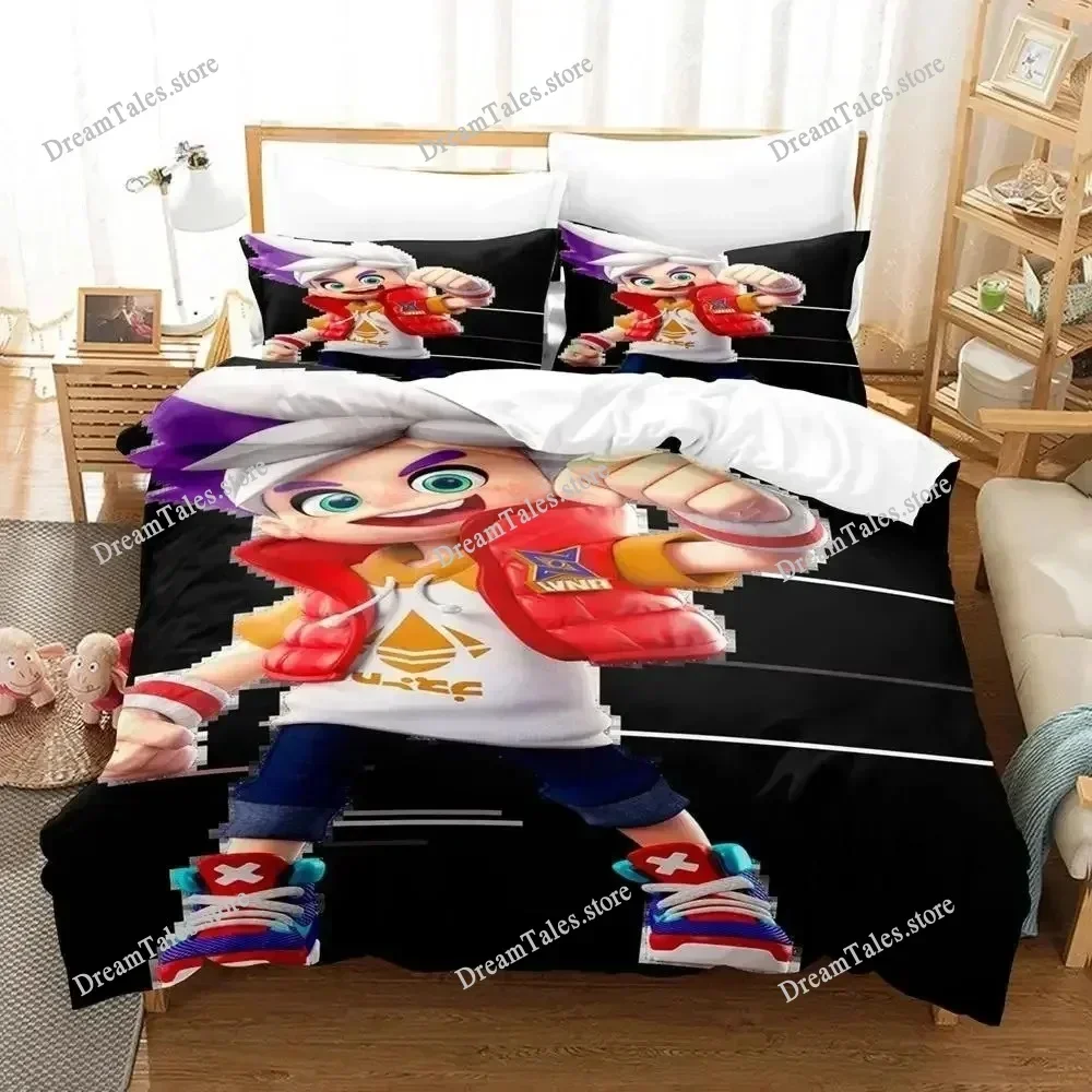 

New Ninjala Bedding Set Single Twin Full Queen King Size Bed Set Adult Kid Bedroom Duvet Cover Sets 3D Print Game Anime369