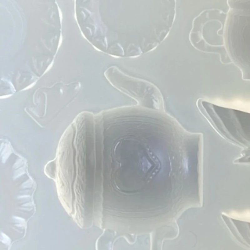 

Versatile Silicone Casting Mold Afternoon Teas Collections Suitable For Resin Plaster Concrete Jewelry Making Tool E0BF