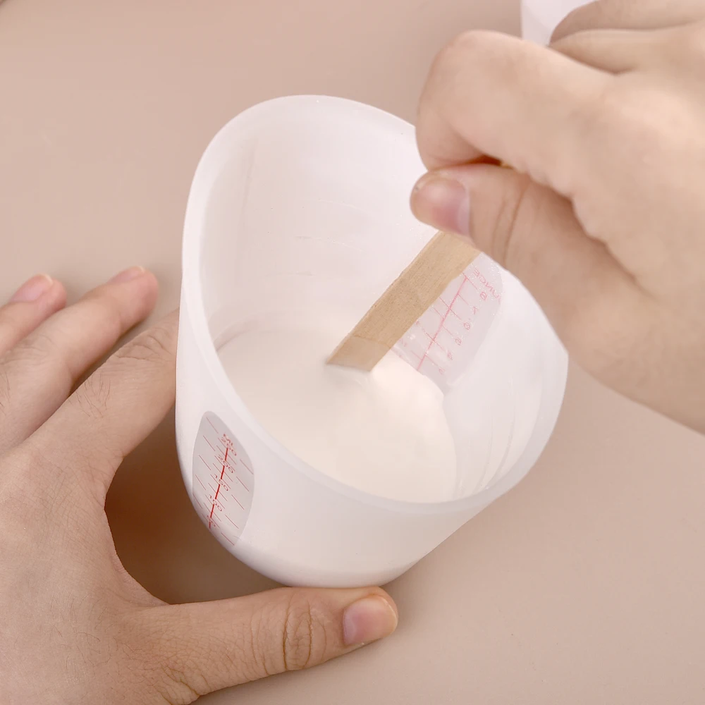 125/250/500ml Silicone Measuring Cup Tools With Scale DIY Gypsum Plaster Epoxy Resin Glue Mixing Cup Tools For Jewelry Making