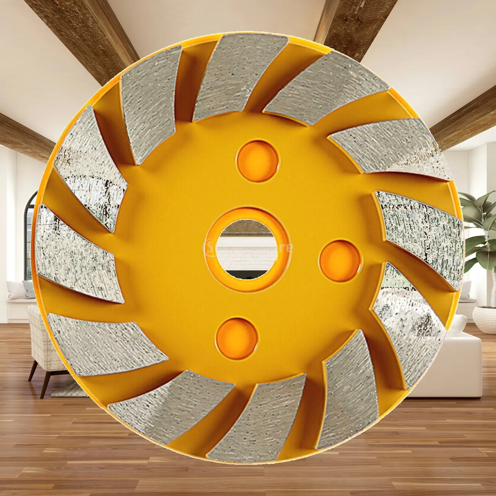 Diamond Resin Grinding Wheel 10cm Durable Surface Polishing Disc for Hard Stone and Marble Floor Grinding