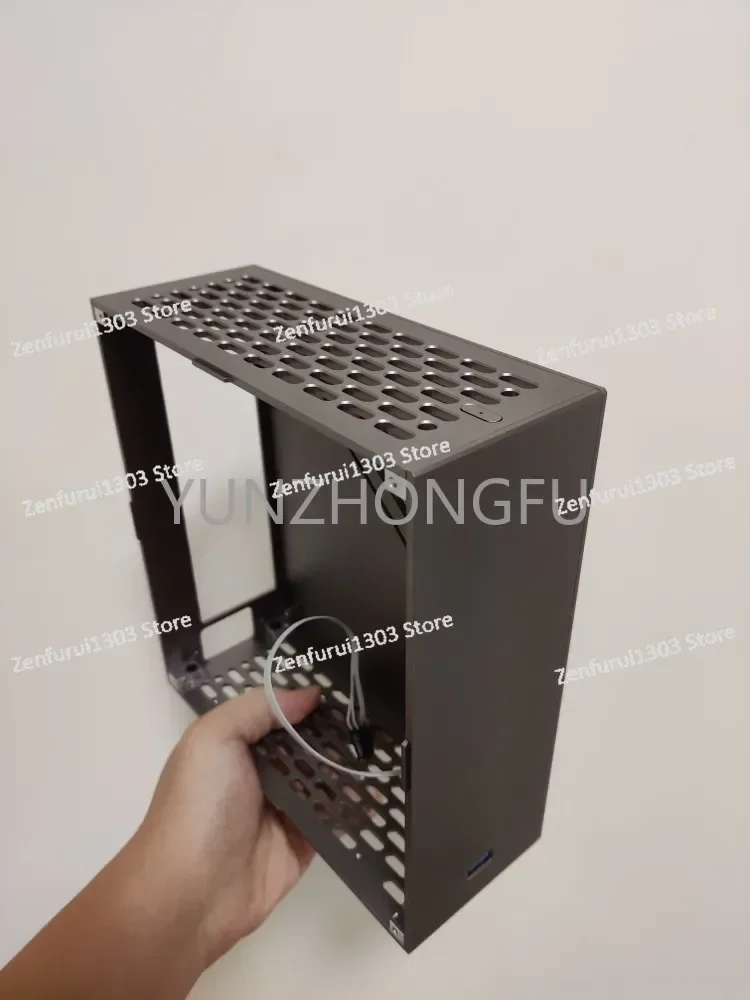 V26Pro Aluminum Alloy ITX Core Display Chassis APU can be built-in power chassis HTPC