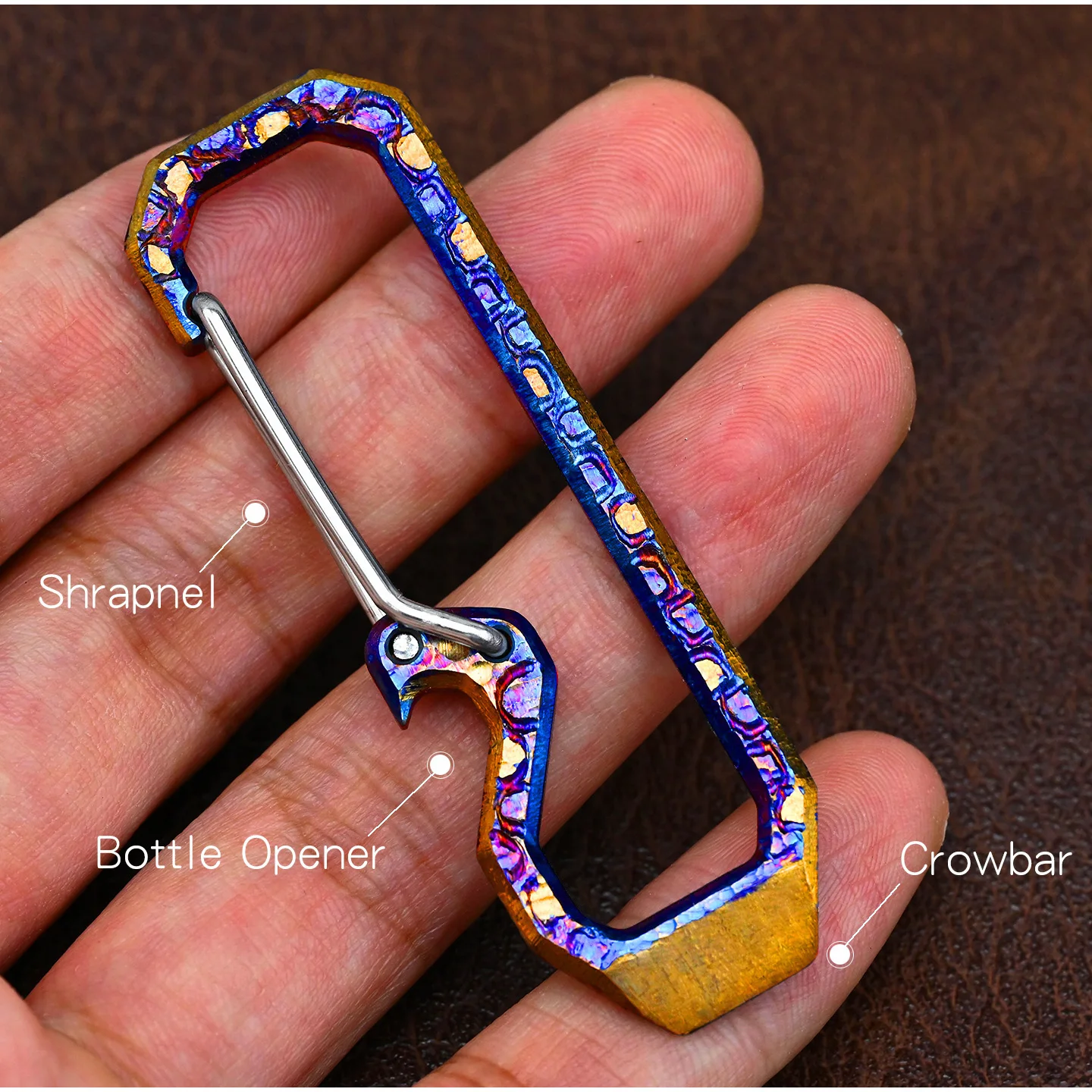 Star Sky Limited Edition Titanium Alloy Key Chain Multi-Function Car Lightning Men's Pendant Key Chain EDC
