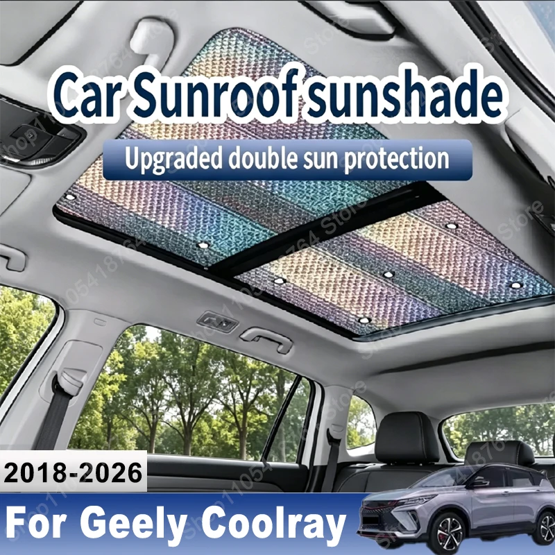Parasoles para Auto Geely Binyue Coolray SX1 2018~2026 2020 2024, Cubierta Protectora para Techo Solar, Anti-UV, Accesorios de Protección Contra el Calor