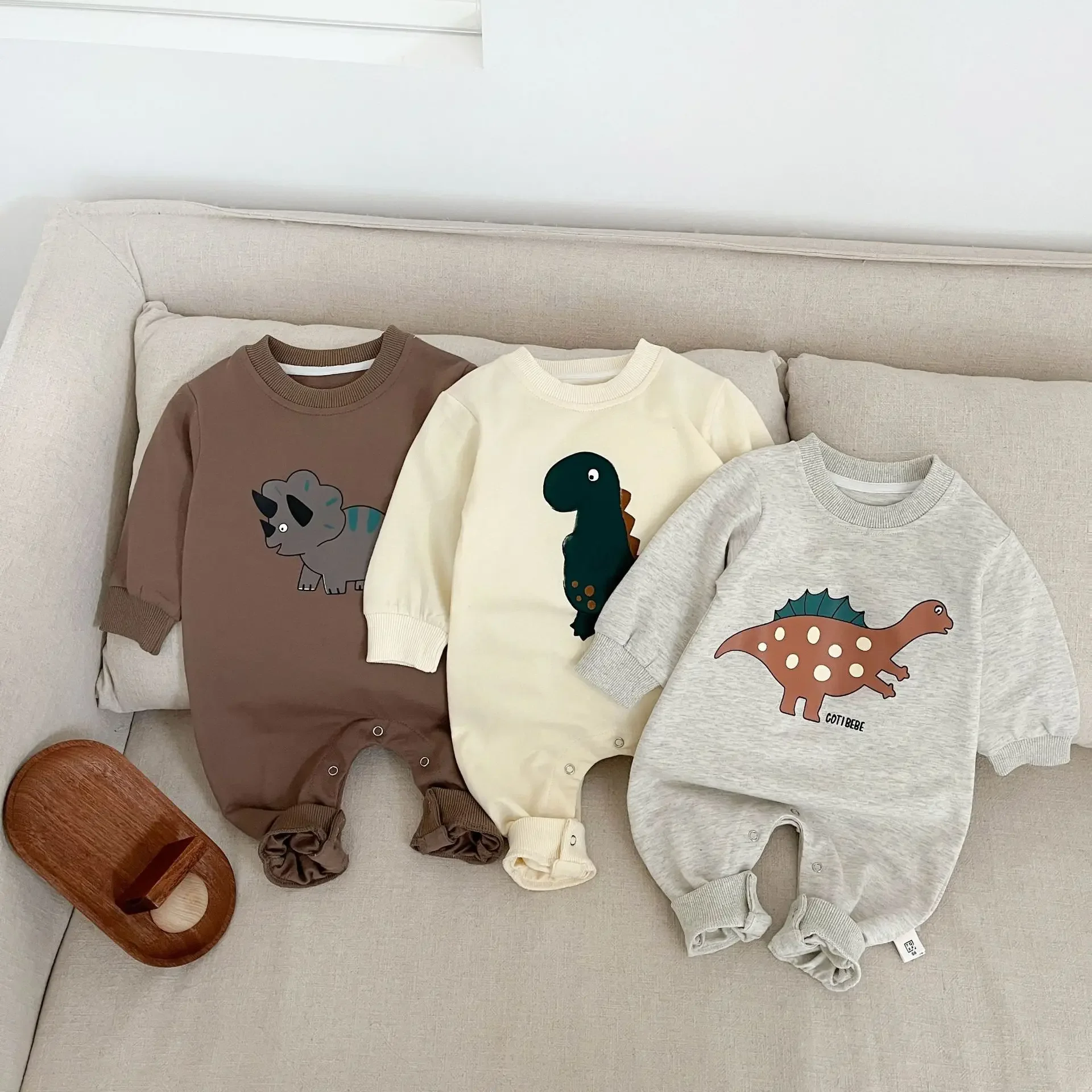 

Baby Clothing Fashion Casual Cartoon Printed Playful Romper 2025 Spring New Boys Korean Style Cute Cotton Comfortable Romper