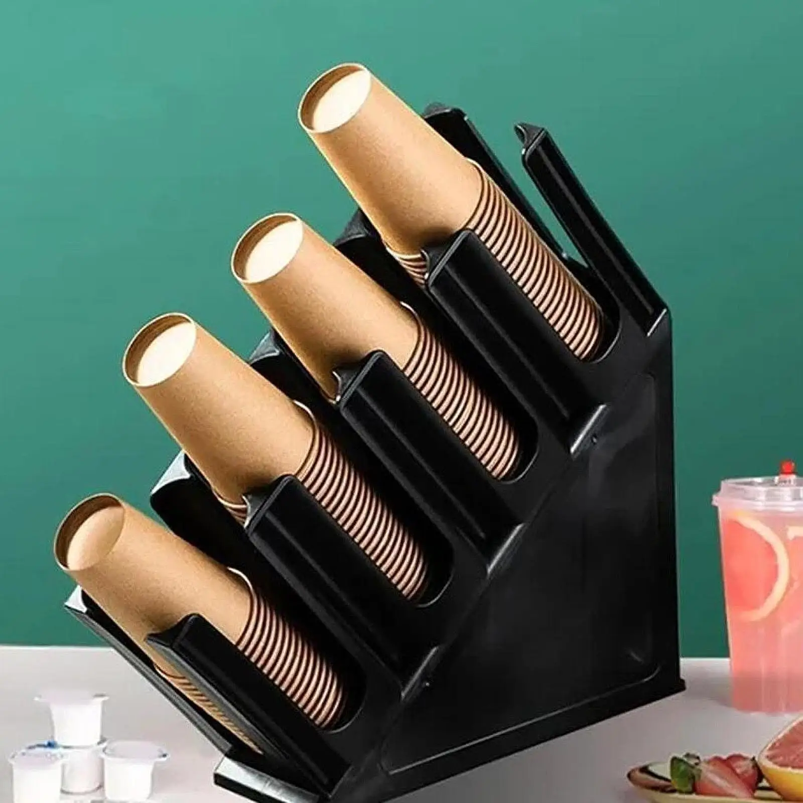 Paper Cup and Lid Holder Coffee Cup Holder Organizer for Cafe Home Parties