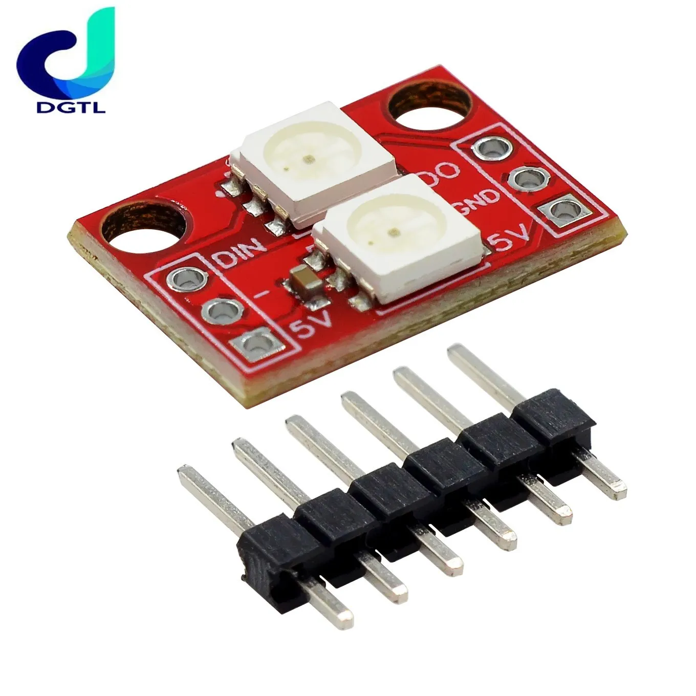 Módulo de lámpara a todo color LED RGB WS2812 5050 de 2 bits, SCM SMT32 ARM