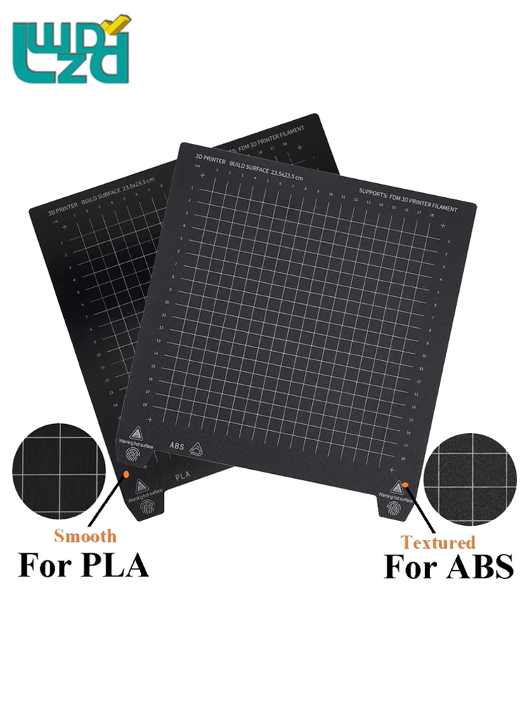 PLA + ABS 양면 인쇄 마그네틱 용수철 스틸 시트 베이스 플레이트, Voron Ender 3 CR10 KP3S 180-310mm 3D 프린터 부품 핫베드 