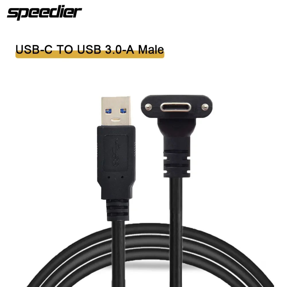 

Down Up Angled USB 3.1 Type-C Dual Screw Locking To USB3.0 Data GL3523 Repeater Cable 90Degree 8.0M for Camera Oculus Quest Link