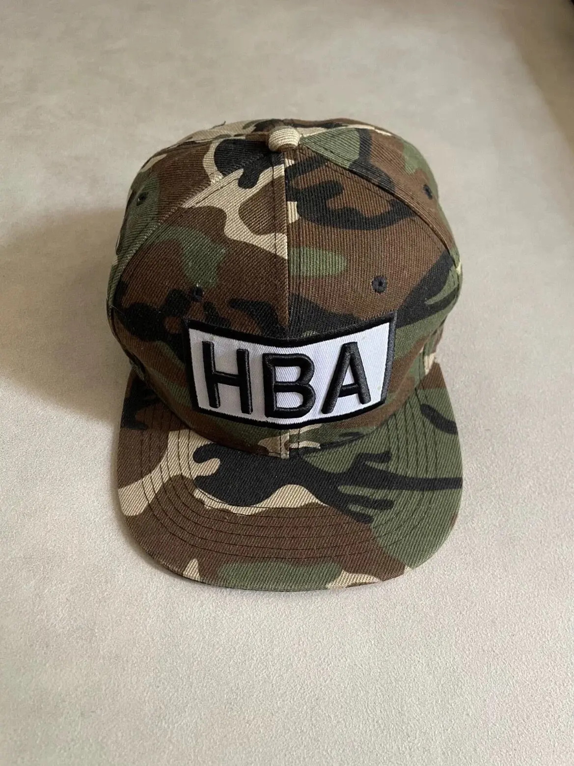 rare-hba-hood-by-air-box-cap-camouflage-embroidery-hip-hop-flat-brimmed-hat-high-top