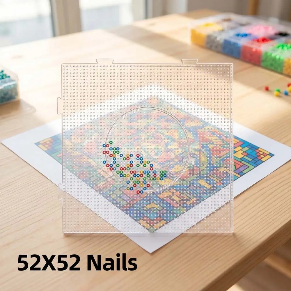 2.6mm Beads Fuse Beads Pegboards DIY Lengthen Nails Hama Beads Pegboards Creative Reusable Perler Beads Boards Beading Supplies