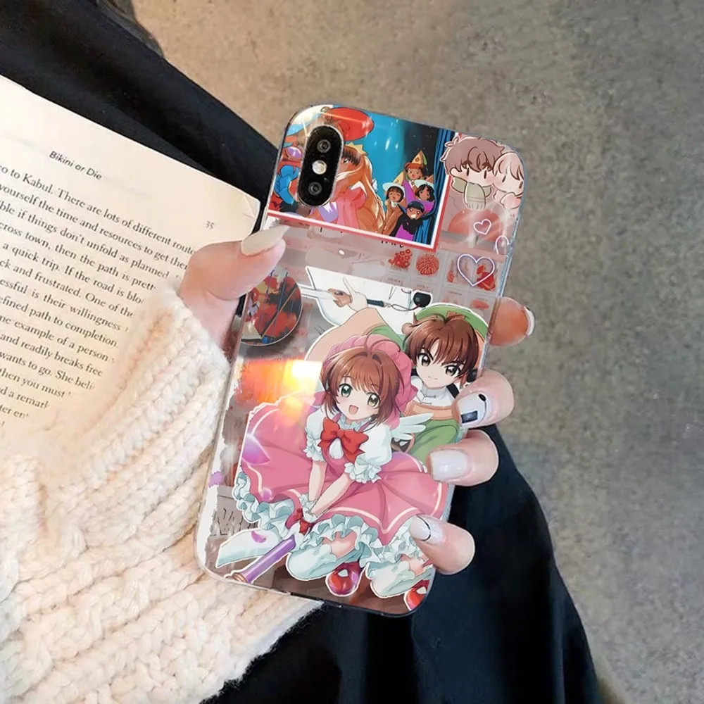 Anime Cardcaptor Sakura Phone Case For iPhone 15 14 11 12 13 Mini Pro XS Max Cover 6 7 8 Plus X XR SE 2020 Funda Shell