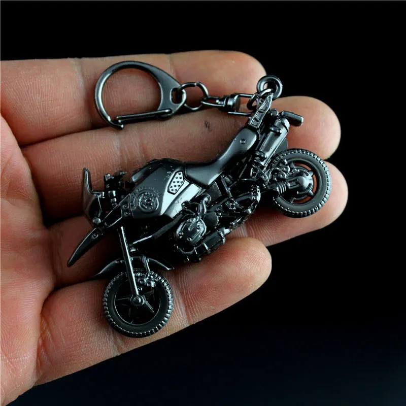 7cm Mini Metal Motorcycle Model Action Figures CS Game Keychain Decorative Accessories Christmas Gifts Children's Toys HG303