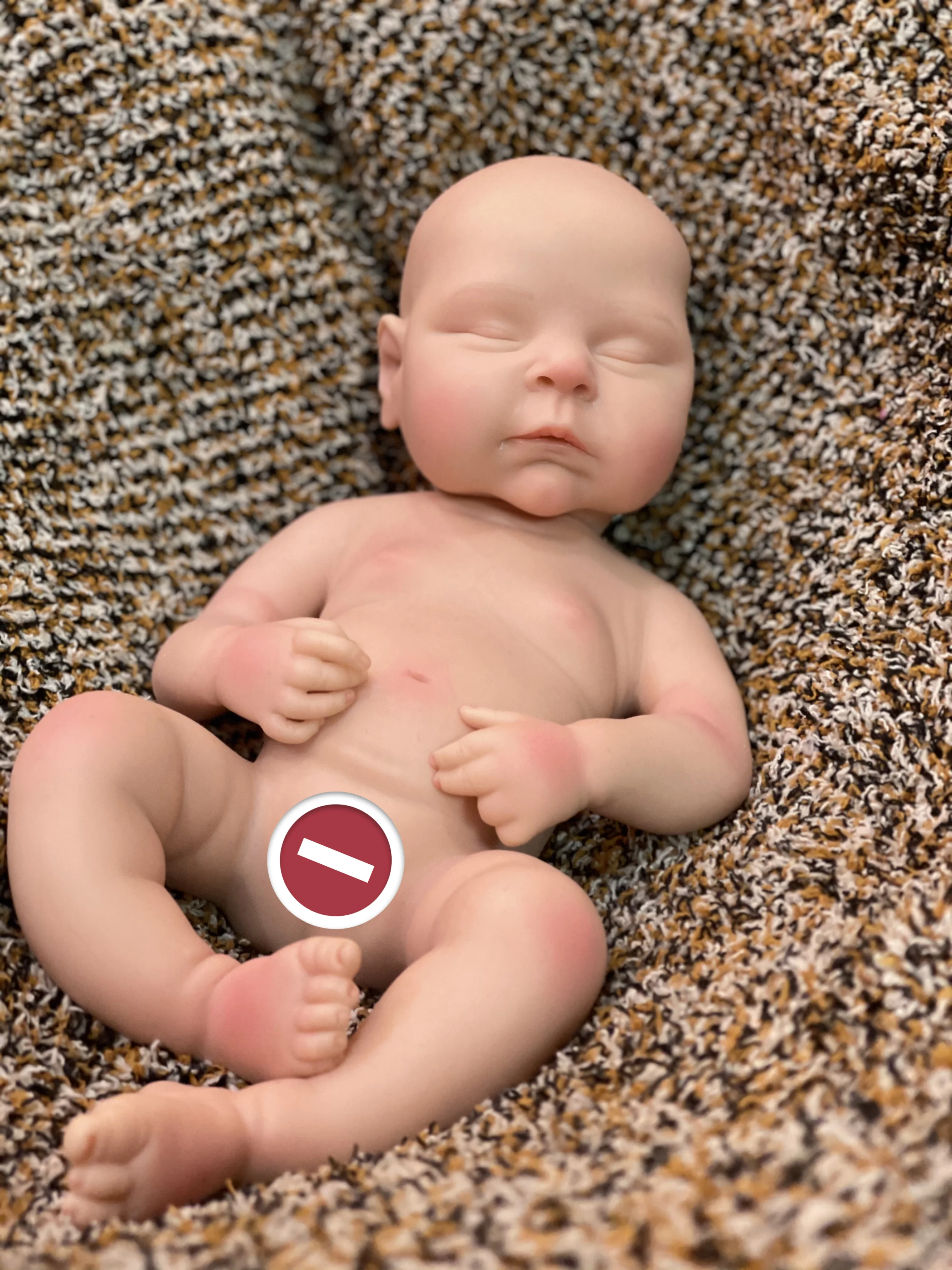 Peaches&Harper Bebe Reborn 33CM Full Body Soft Solid Silicone Reborn Doll Painted Reborn Baby Doll Reborn Corpo De Silicone