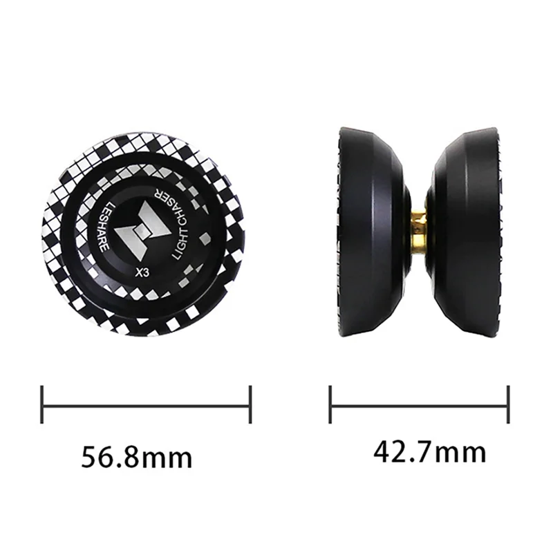 YSUN-2X Reagerende LIGHT CHASER X3 Competitieve jojo, legering jojo voor beginners en oefentrucs met handschoen en touwtjes
