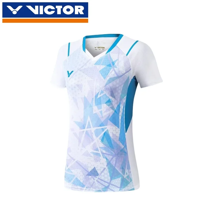 

VICTOR Victory Badminton Clothing Women Outdoor Quick-drying Sports T-shirt Suit Golf Tennis And Table Tennis Shirt Luxury Brand