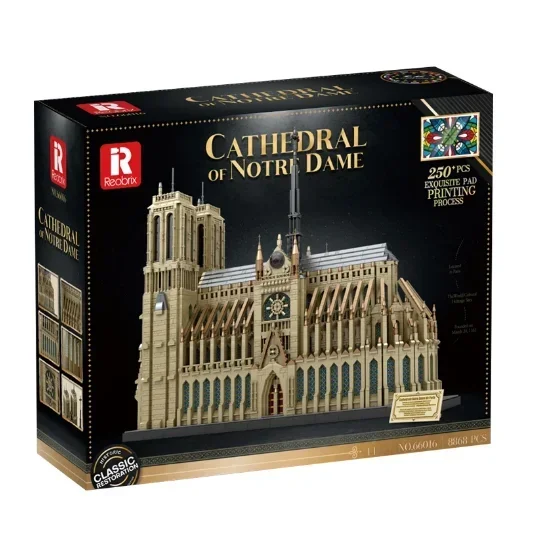 

IN STOCK 66016 MOC Notre-Dame Cathedral in Paris Construction Building Blocks Bricks Model Toys for Boys Christmas Gift Set