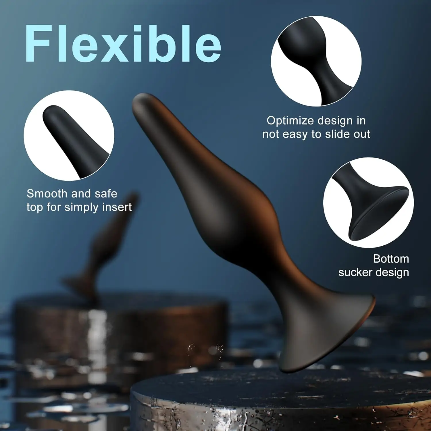 항문 딜도 버트 플러그 전립선 마사지 성인용품 게이 고데 자극 흡입 컵 버트 플러그 섹스 토이 남녀 공용 18세 이상