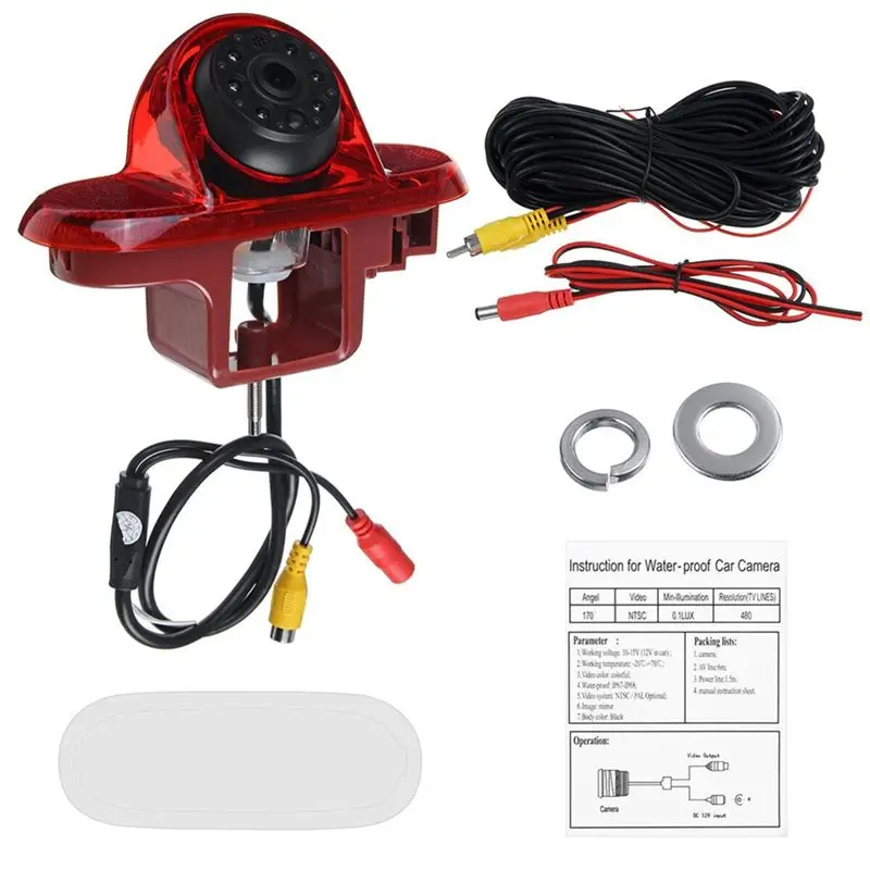A82U-High Definition IR Night Vision Rear View Backup Brake Light Camera For Renault Trafic MK2 Vauxhall Opel Vivaro A X83