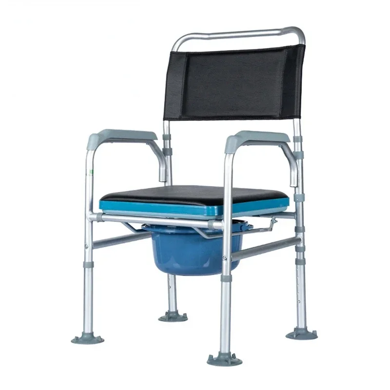 

Lightweight Foldable Commode Chair-Aluminum Toilet for Elderly,Easy-to-Use Mobility Solution,Secure and Comfortable Bathroom Aid