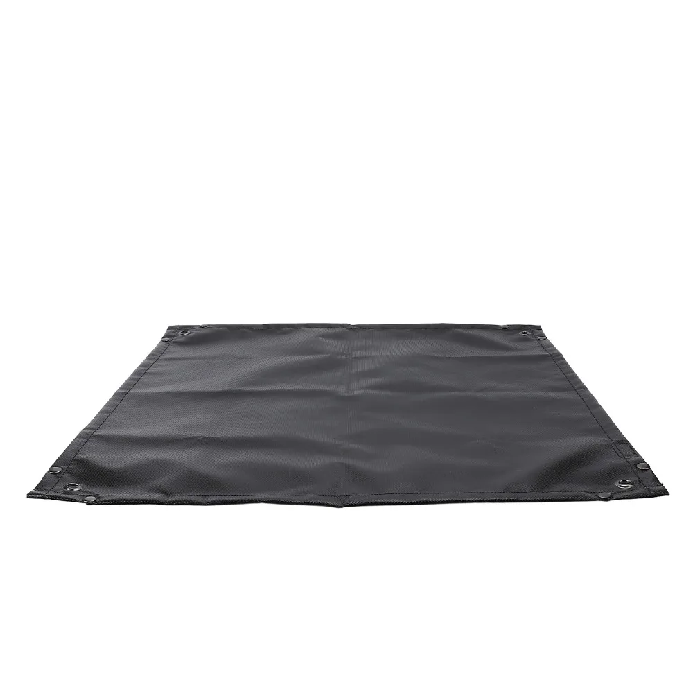 Versatile Silicone＋Fiberglass Under Grill Mat Black Protective Pad Fire Pit Mat Outdoor Grade Fireproof Grill Pad Camping Stove