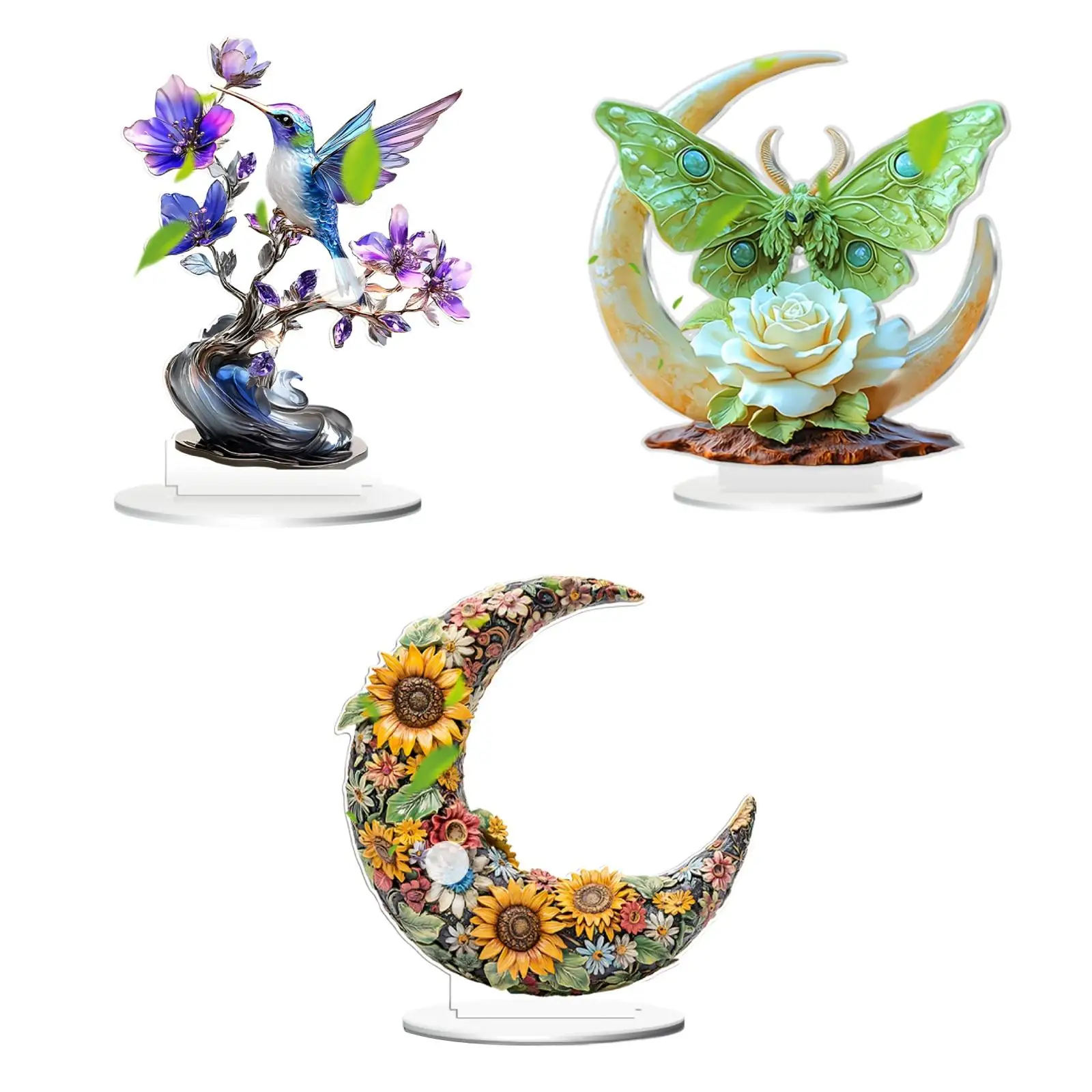 Placa multicolorida 2D sinal de mesa versátil e leve decoração de mesa