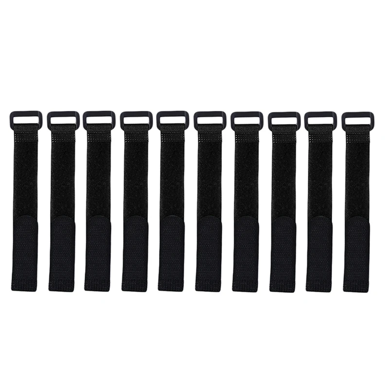 10pcs/set Velcro Tie Reusable Fishing Rod Tie Holder Strap Suspenders Fastener Hook Loop Cable Fishing Tackle Box Accessories