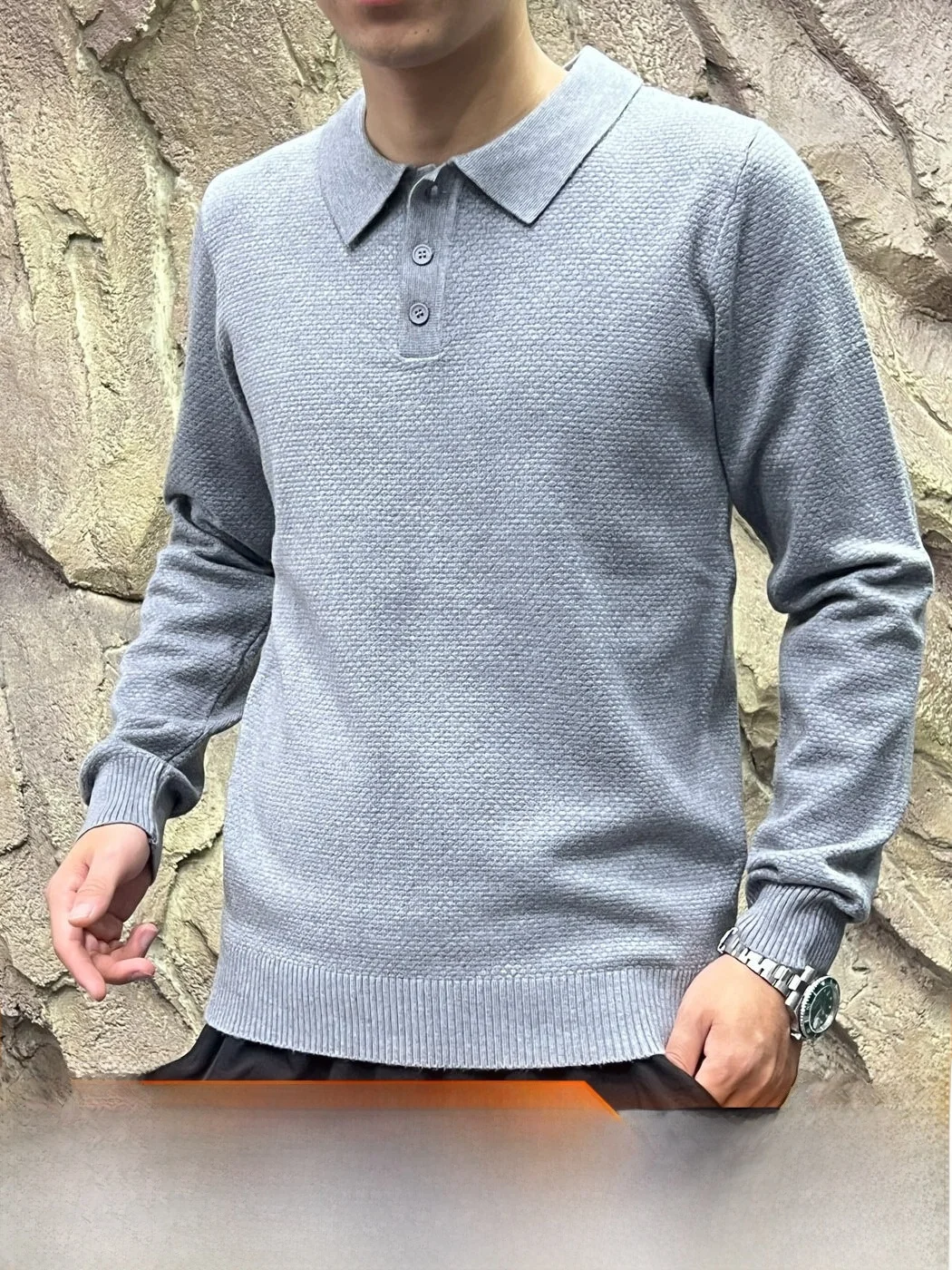 Italian Style Men's Knitted Sweater Breathable Skin-friendly Cowl Neck Long Sleeve Autumn Winter Commute Friendly Wool Blend