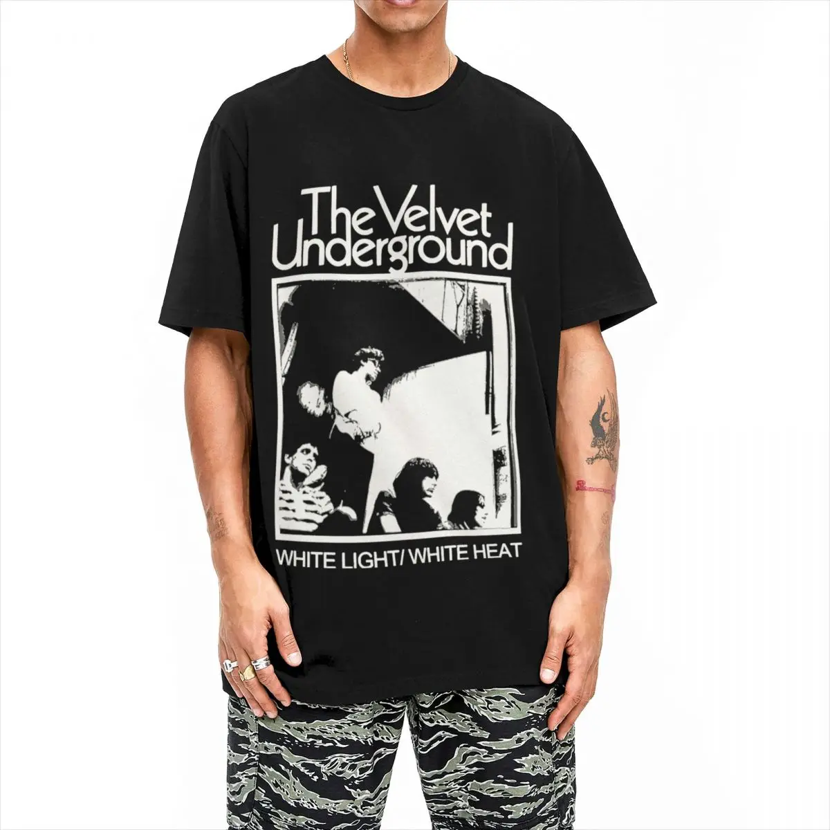 The Velvet Underground Band T Shirt Accessories Men Women's 100% Cotton Amazing T-shirt Short Sleeve Clothing All Seasons