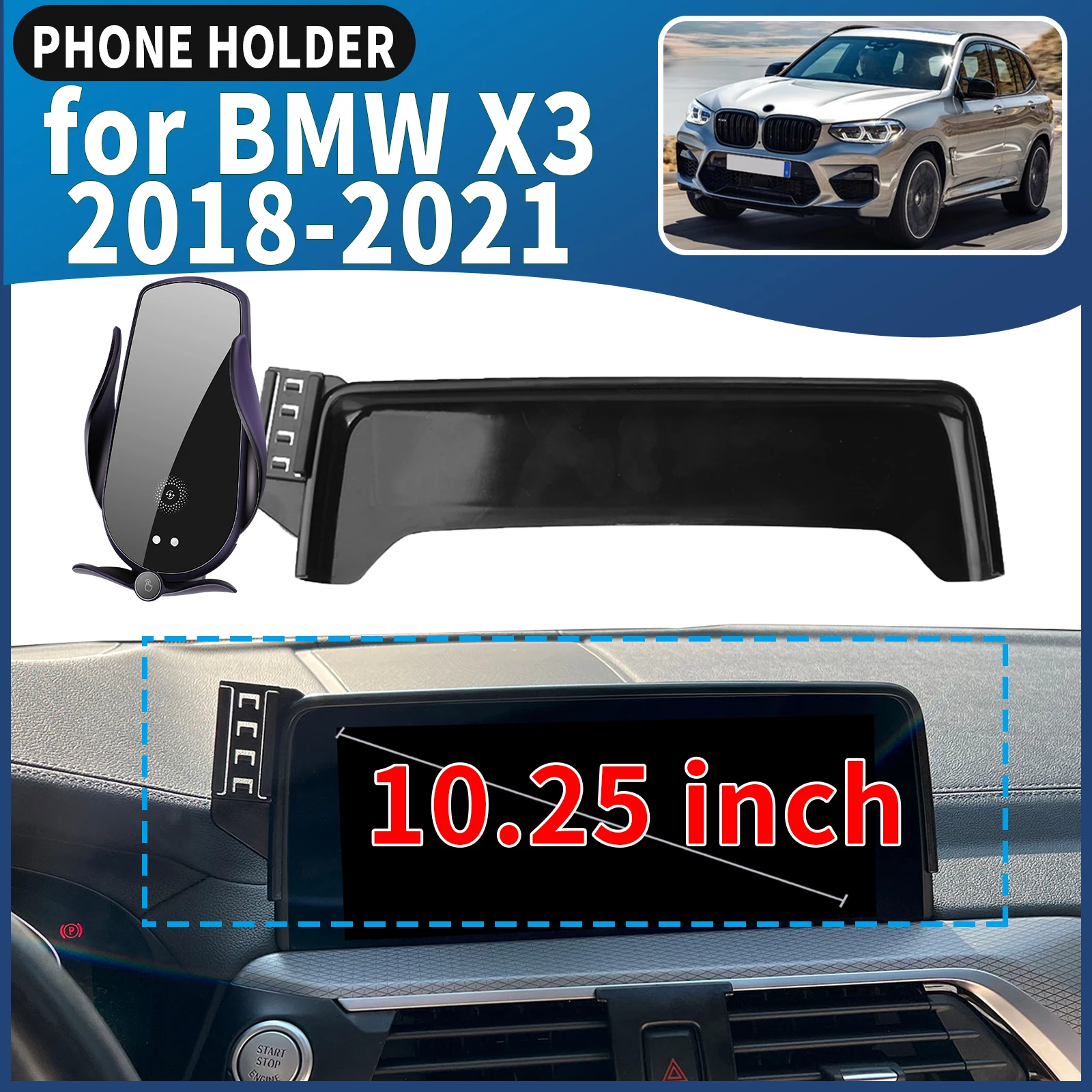 

fit for BMW X3 2018 2019 2020 2021 ​​​​Car Phone Holder Mount Vehicle-Specific GPS Navigation Easy Installation accessoires