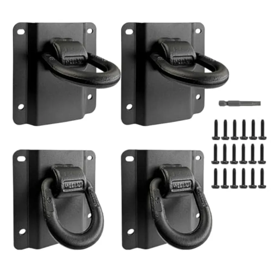 

4 Pack Heavy Duty Tie Down Anchors Truck Bed Tie Downs Car Accessories Fit for 2015-2025 Ford F150 F250 F350 and Raptor 2026 Re