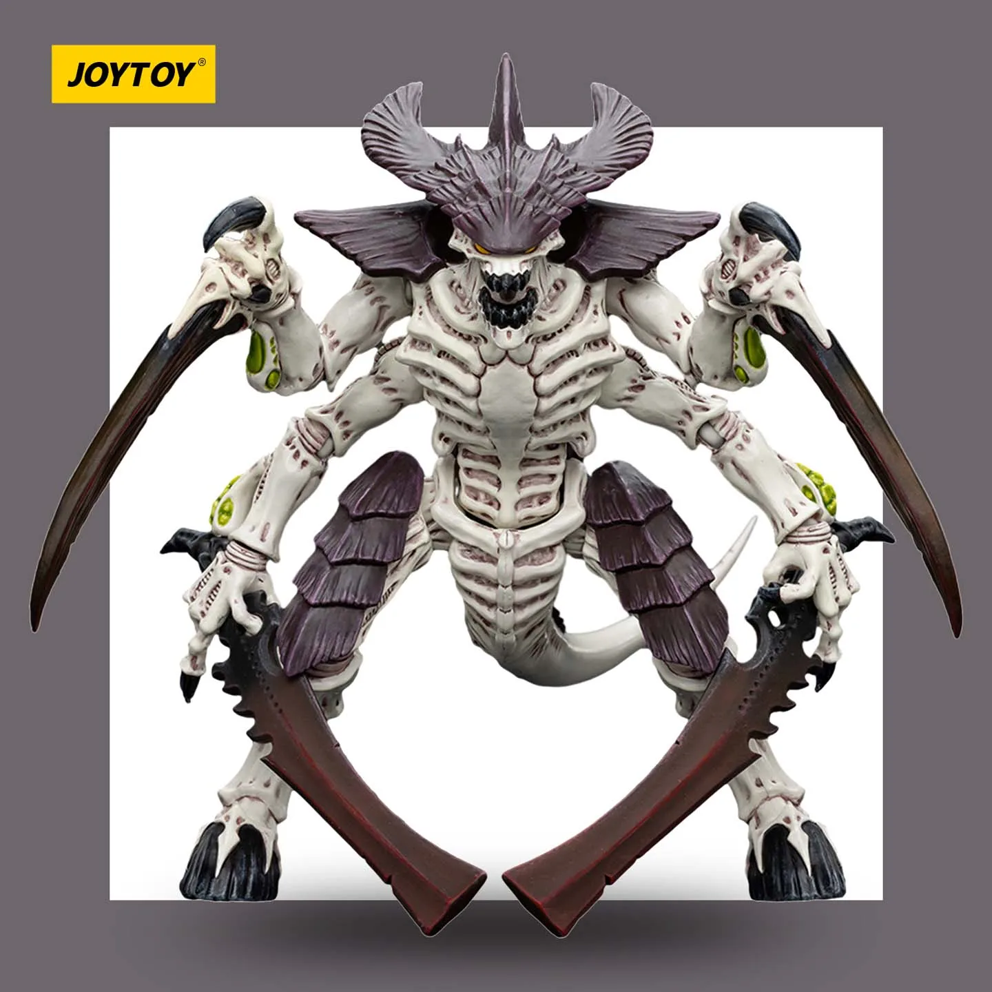 

JOYTOY Dark Source Warhammer 40k Talon Zerg Leviathan Bug Nest Fleet JT8766 Talon Warrior with Bone Blade 2 Handheld Model 1/18