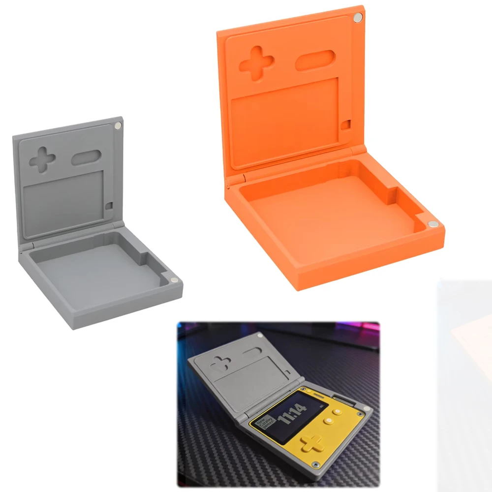 PLA Protective Box for Playdate Game Console Dust-Proof Drop-resistant Storage Case Black Gray Orange Pink Green White