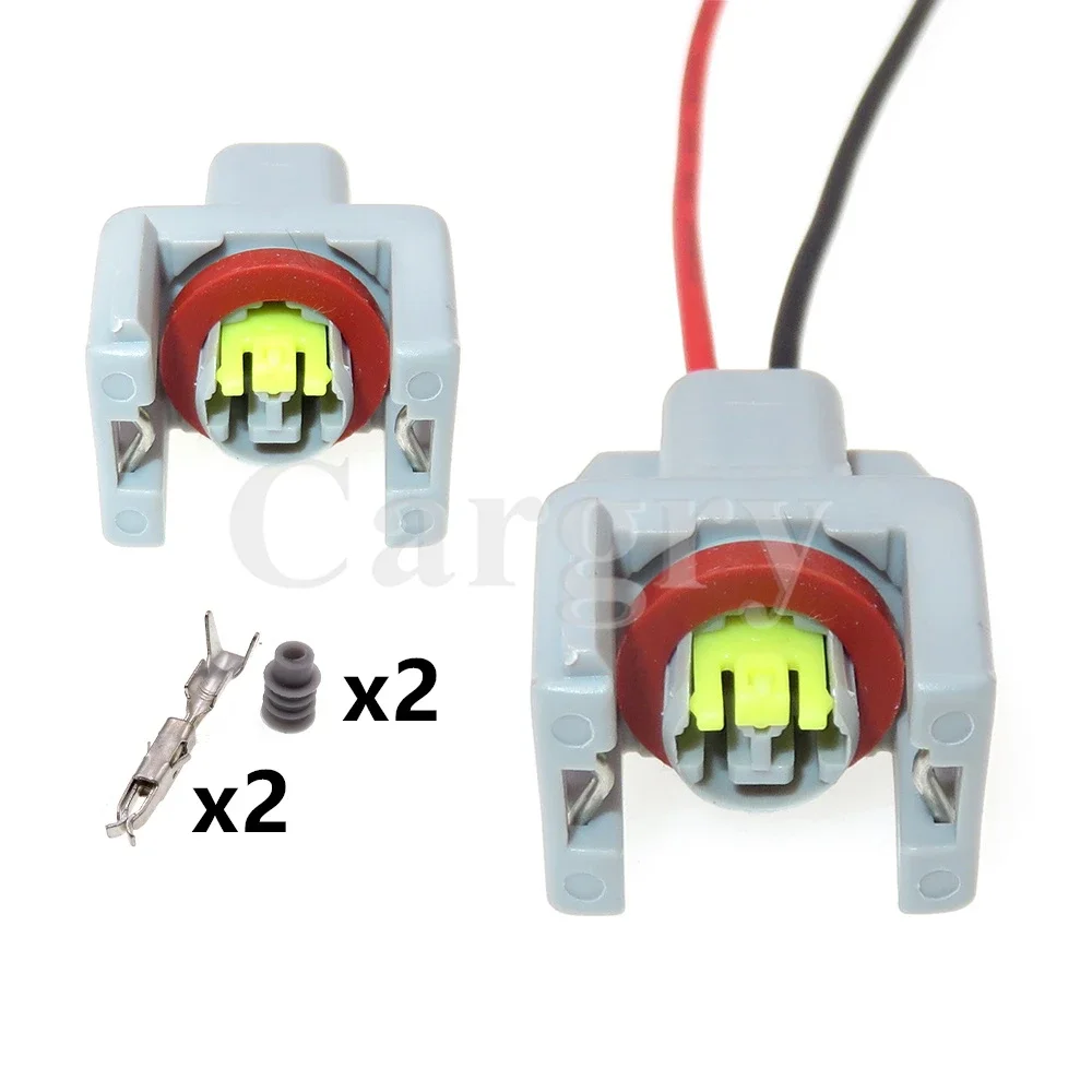 

1 Set 2P T15 10811963 240PC024S8014 AC Assembly Automotive Waterproof Connector Fuel Diesel Injector Fuel Rail Plug