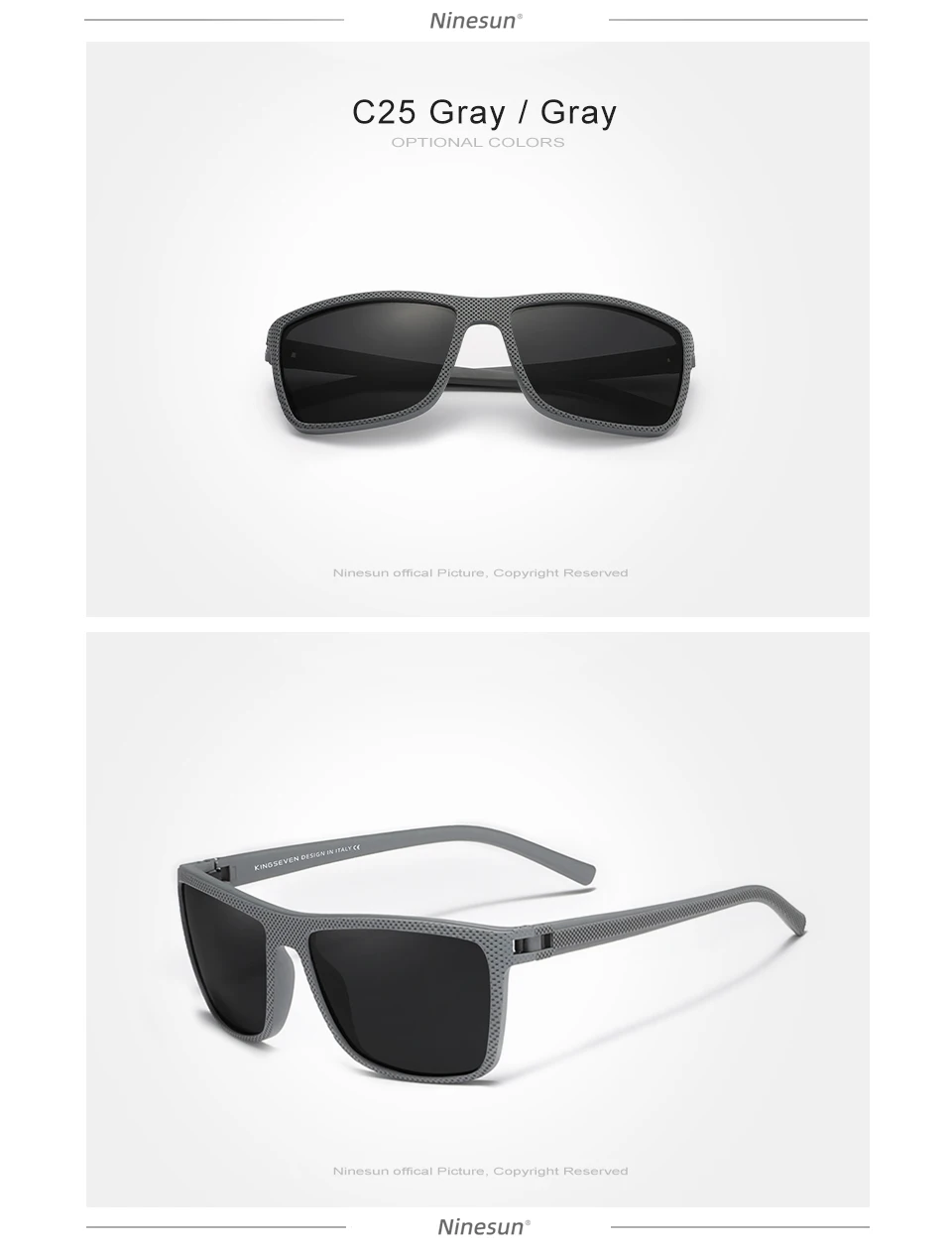 Ninesun polarisierte sonnenbrille männer neue mode frauen fahren große rahmen brille uv400 sport blend freie nachtsicht brillen – Detail 6