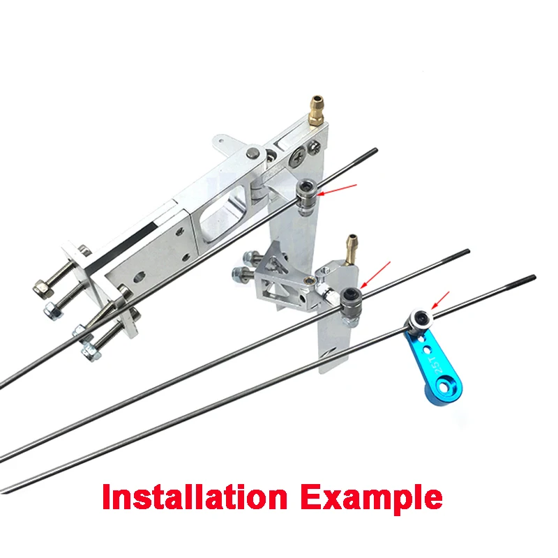 20 Stück 1,3mm 1,8mm 2,1mm 3,1mm Schubstangenverbinder Verbindungsstopper Schnellversteller Positionierer Servo-Verbinder für DIY RC-Boote – Detail 11