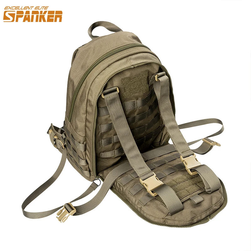 

20L Tactical Backpack Vest Dual Purpose Molle Plate Carrier Bag Backpack Nylon Hiking Rucksack with Vests Outdoor Backpacks