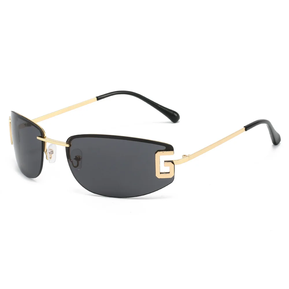 Stilvolle Mode Sonnenbrillen Frauen Marke Designer G Randlose Sonnenschutz Ins Blogger Coole Uv400 Sonnenschutz